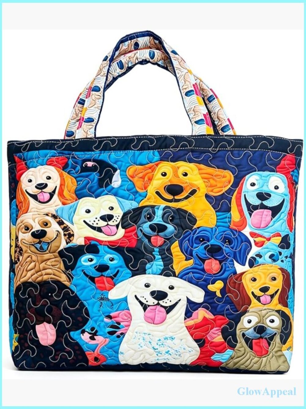 Quilted Tote Bag - Lightweight Large Capacity Foldable Travel Bag